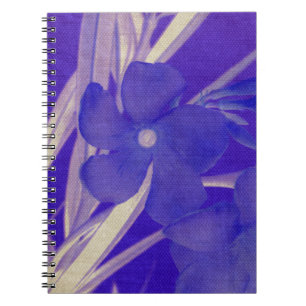 Caderno Espiral Notebook com Flor Azul