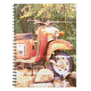Caderno Espiral Notebook com foto de patinete retrorreflectora