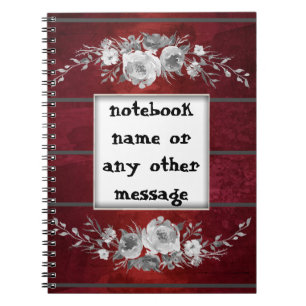 Caderno Espiral notebook com foto-oboé de escarlate