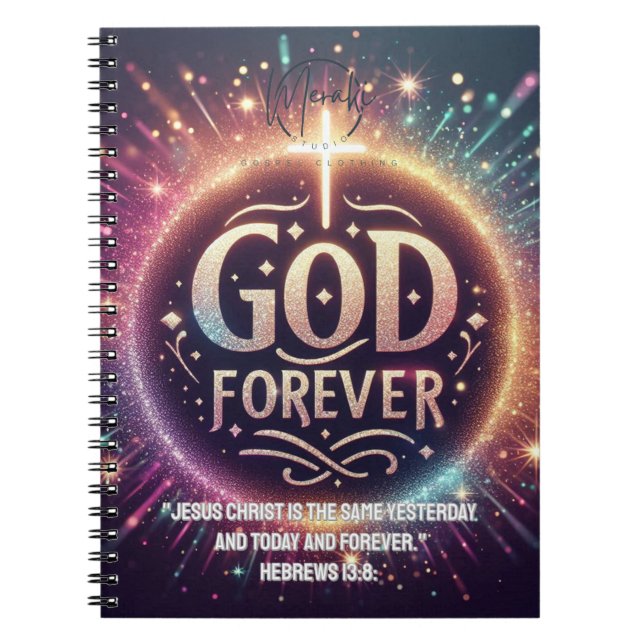 Caderno Espiral Notebook com fotos espirais para sempre (Frente)