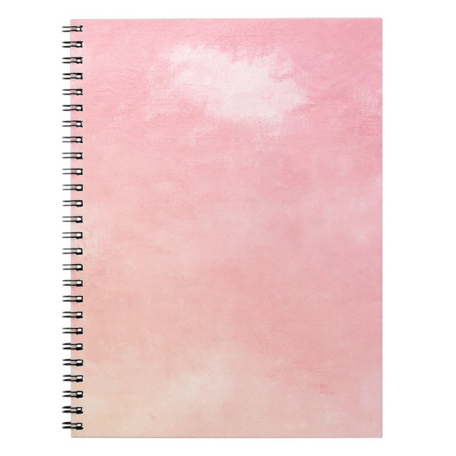 Caderno Espiral Notebook com gradiente de aquarela flexível (Frente)