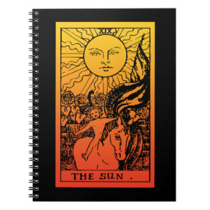 Caderno Espiral Notebook com gradiente Sun Tarot