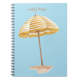 Caderno Espiral Notebook com guarda-chuva personalizado com aquare