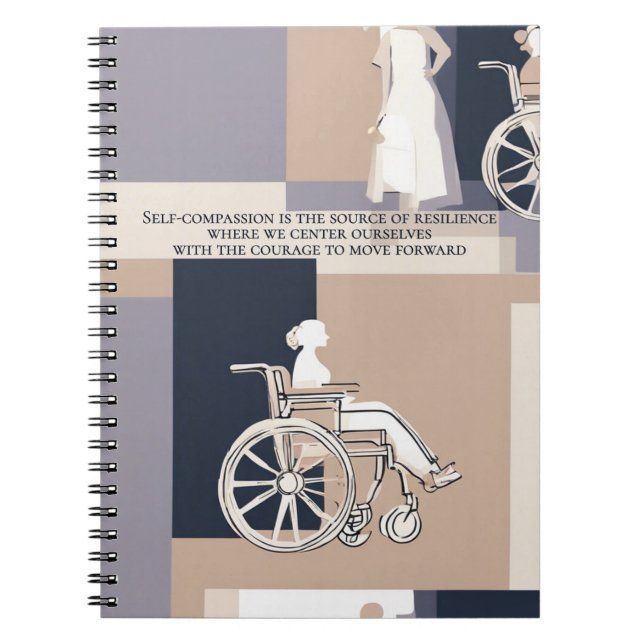 Caderno Espiral Notebook com Ícone de Empowerment (Frente)