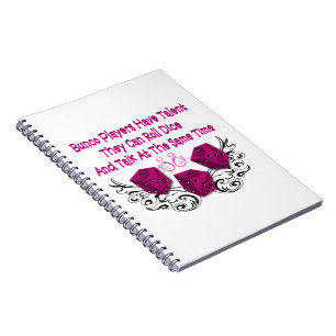 Caderno Espiral Notebook com Jogadores Bunco