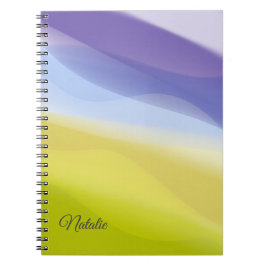 Caderno Espiral Notebook com lavanda amarelo mínimo Spiral Photo