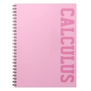Caderno Espiral Notebook com Letra Versity Cor-de-Rosa com Assunto