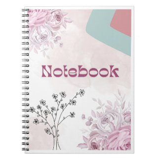 Caderno Espiral Notebook com linha de orientação da Vintage Aestic