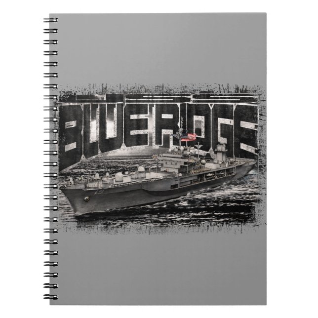 Caderno Espiral Notebook com nave de comando Blue Ridge (Frente)