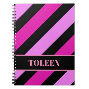 Caderno Espiral Notebook com padrão colorido personalizado