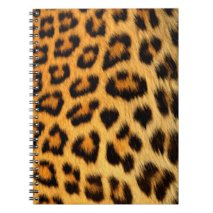 Caderno Espiral Notebook com padrão de impressão de animais leop