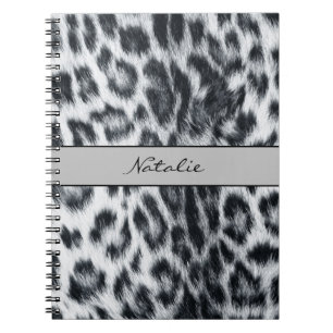 Caderno Espiral Notebook com padrão de pele impresso em animais-l