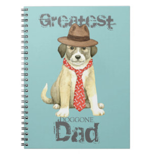 Caderno Espiral Notebook com Pai Anatólia Shepherd