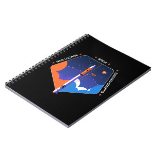 Caderno Espiral Notebook com patch da missão Spica