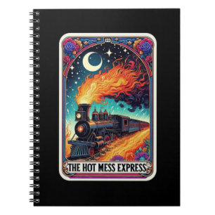Caderno Espiral Notebook com placa de tarô hot Mess Express
