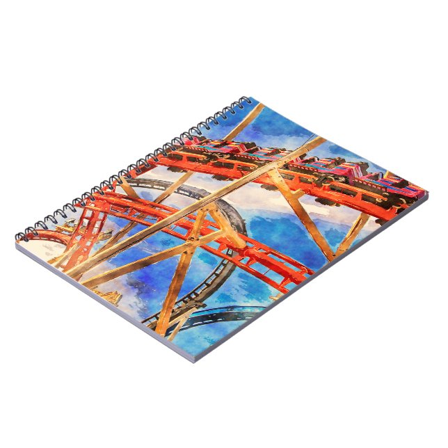 Caderno Espiral Notebook com porta copos rolante (Left Side)