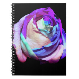 Caderno Espiral Notebook com Rosa cósmico
