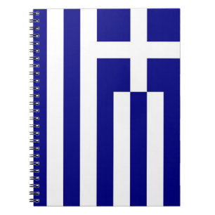 Caderno Espiral Notebook com sinalizador de Grécia