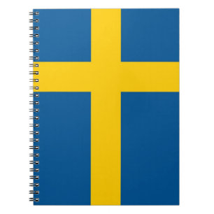 Caderno Espiral Notebook com sinalizador de Suecia