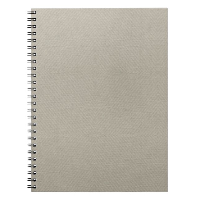 Caderno Espiral Notebook com textura espiral de Cinza clara elegan (Frente)