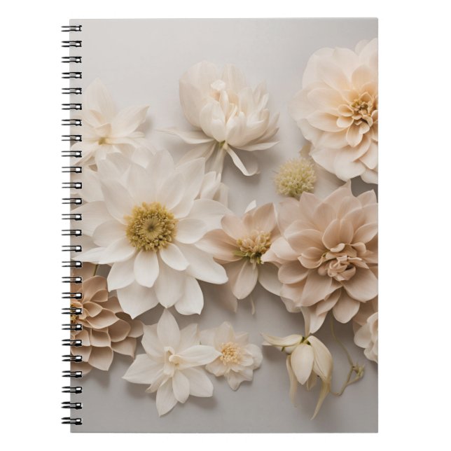 Caderno Espiral Notebook com tonalidade neutra suave (Frente)