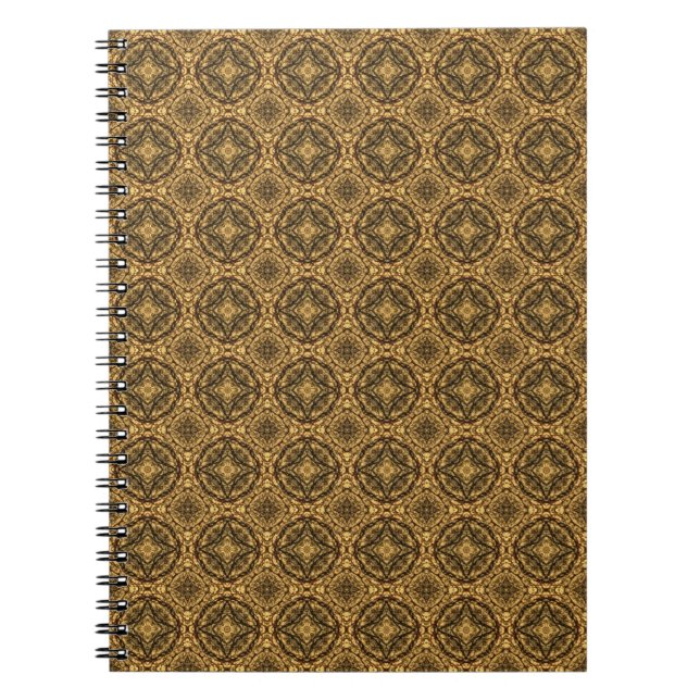 Caderno Espiral Notebook com tons castanhos (Frente)