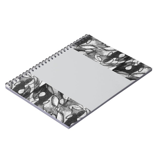 Caderno Espiral Notebook com trabalho de arte "Falta de azul" (Left Side)