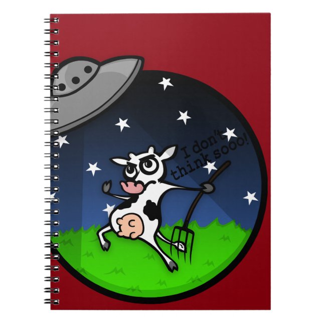 CADERNO ESPIRAL NOTEBOOK COM VACA ENGANADA (Frente)