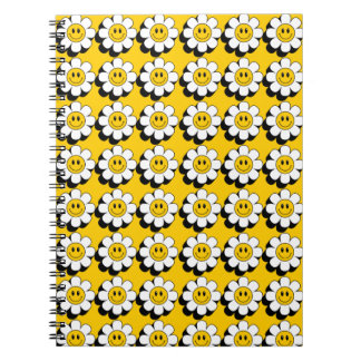 Caderno Espiral Notebook com ventilador do Smiley face plural