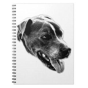 Caderno Espiral Notebook Confidencial Pitbull Mix Art