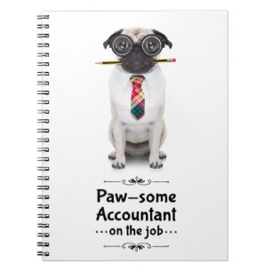 Caderno Espiral Notebook Contabilista Pawsome Spiral