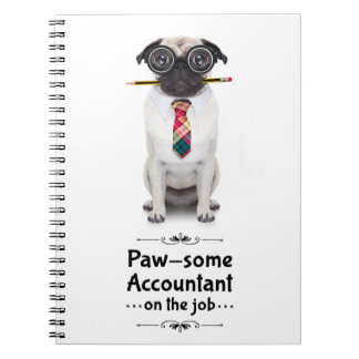 Caderno Espiral Notebook Contabilista Pawsome Spiral