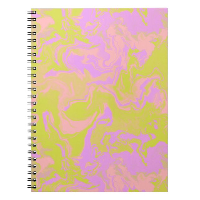 Caderno Espiral Notebook cor-de-rosa com limonada (Frente)