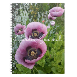 Caderno Espiral Notebook cor-de-rosa púrpura, Diário de jardim