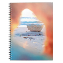 Caderno Espiral Notebook Coral Beach View
