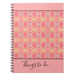 Caderno Espiral Notebook Coral Flor Espiral