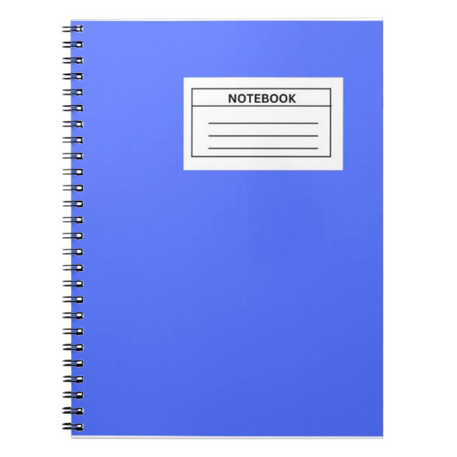 Caderno Espiral Notebook Cornflower Blue Spiral (Frente)