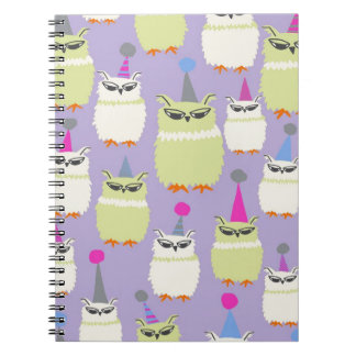 Caderno Espiral Notebook - Corujas de Fita de Uva!