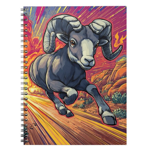 Caderno Espiral Notebook Cosmic Aries Ram (Frente)