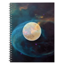 Notebook Cosmic Full Moon Spiral