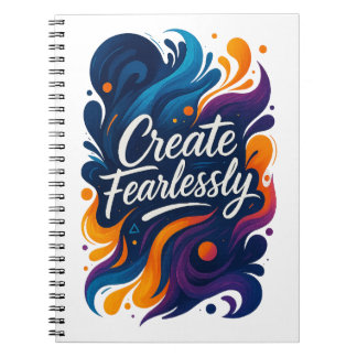 Caderno Espiral Notebook criado sem medo - Série sem medo