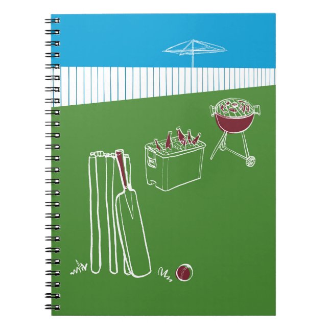 Caderno Espiral Notebook Cricket de Tempo Livre (Frente)
