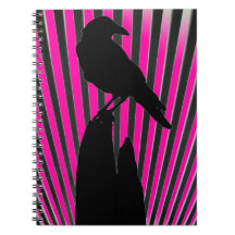 Notebook Crow Silhouette