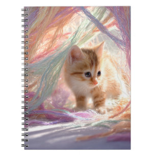 Caderno Espiral Notebook Curioso Kitten Pastel