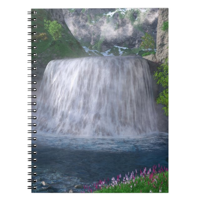 Caderno Espiral Notebook Cwm Waterfall (Frente)