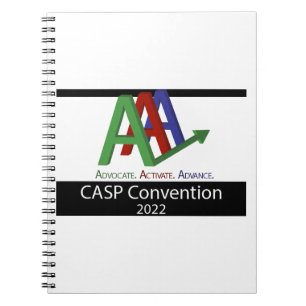 Caderno Espiral Notebook da Convenção CASP 