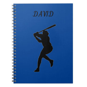 CADERNO ESPIRAL NOTEBOOK DA ESCOLA BASEBALL COM NOME PERSONALIZADO