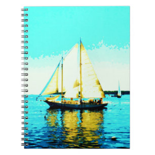 Caderno Espiral notebook da escola de navegação