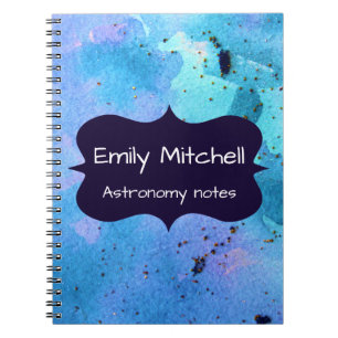 Caderno Espiral Notebook da Galáxia Personalizada