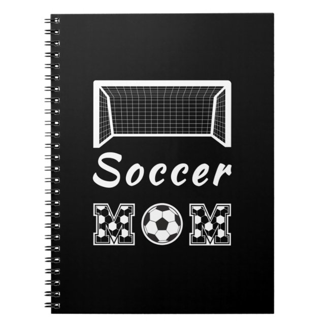 Caderno Espiral Notebook da mãe de futebol (Frente)